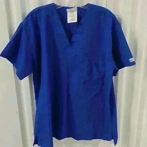 Women's scrub top royal blue(2 qty)